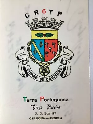 Angola 1970 QSL Card Car Mona Tiago Pereira Terra Portuguesa • $22.86