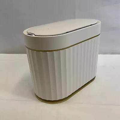 ELPHECO White 1.3 Gallon Countertop Automatic Garbage Mini Trash Can With Lid • $29.99