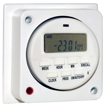 £22.99 • Buy General Purpose Immersion Heater Timer 24 Hour & 7 Day Digital Time Switch 16Amp