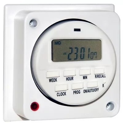 General Purpose Immersion Heater Timer 24 Hour & 7 Day Digital Time Switch 16Amp • £22.99