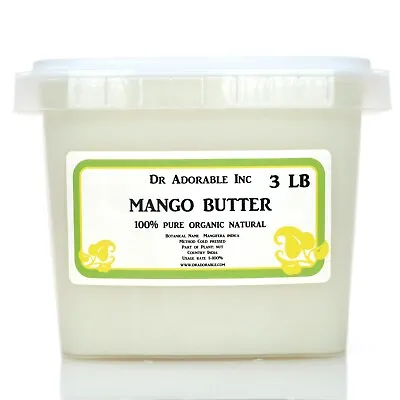 Raw Mango Butter Fresh Organic Cold Pressed 2 Oz 4 Oz 8 Oz 1 Lb 2lb-up To 12l  • $7.29