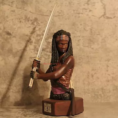 The Walking Dead Michonne Bust Figurine Statue Resin Model Collectible Limited • $749