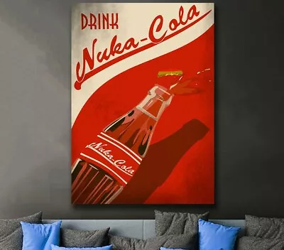 Fallout 4 Drink Nuka-Cola Minimalist Game (Poster Print Wall A4 A3 A2) • £5.85