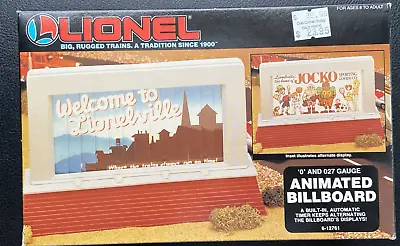 Lionel Lionelville Animated Billboard 'O' And 027 Gauge 6-12761 • $12