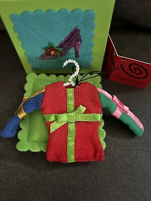 Michael Simon Miniature Christmas Sweater Ornament With Box And Tag • $50