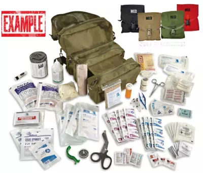 ELITE FIRST AID Corpsman M3 Medic Bag STOCKED Trauma Kit Military Survival • $79.77