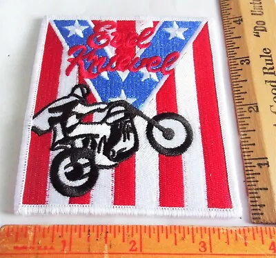 Evel Knievel Patch Vintage Collectible Old Motorcycle Daredevil Memorabilia • $8.95