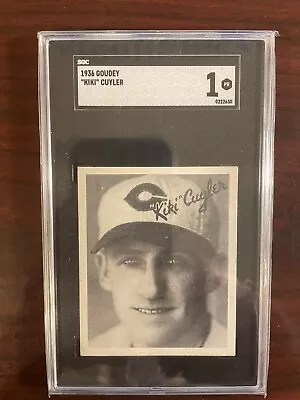 1936 Goudey KiKi Cuyler Cincinnati Reds SGC1 Baseball Hall Of Fame • $100