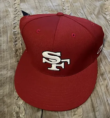 SAN FRANCISCO 49ERS Football REEBOK Fitted NFL Hat NEW Cap Size 7 3/4 Vintage • $28.04