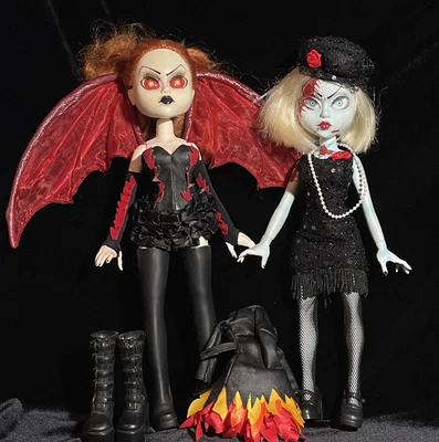 $200 • Buy Mezco Series 2 Living Dead Dolls Fashion Victims Inferno,  Hollywood And Outfit