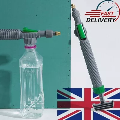 High Pressure Air Pump Manual Sprayer Drink Bottle Spray Nozzle Head Adjustable • £4.94