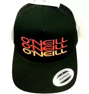 $22.49 • Buy NEW W/ TAGS MEN'S O’NEILL SURF HAT Black Embroidered Adjustable SnapBack