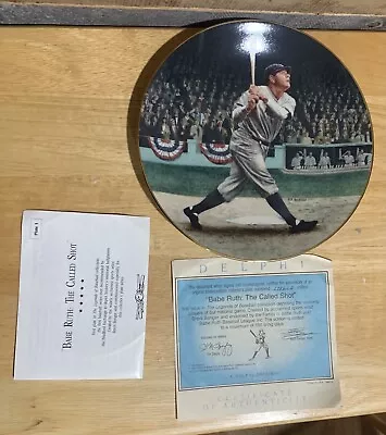 1992 Bradex Babe Ruth “The Called Shot” Collectors Plate • $10.99