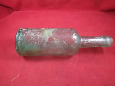 Antique  81/2'' Aqua Lea & PERRINS WORCESTERS SAUCE Condim Bottle. Excellent • $18.80