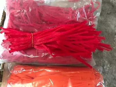 500 Red Net Plastic Mesh Bags Vegetables Logs Kindling Wood Onions (on Offer) • £29.99