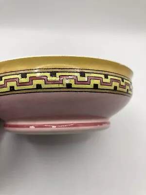 MINTONS Jura Art Deco Small Bowl Pink/peach/yellow Vintage. Stamped • $22