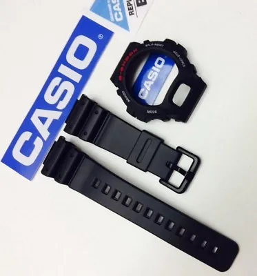 CASIO Genuian DW-6900 DW6900 DW-6900 DW6600 G-Shock Black BAND & BEZEL Combo  • $19.94