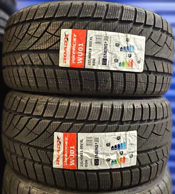 2x New Roadx Winter Snow/frost/mud 235/40 R18 Xl 95v Tyres 235 40 18 2354018 • $180.27