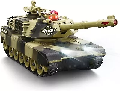 Remote Control Tank For Boys - Kids Simulated Army Tank Toy 1:28 Scale 8  • $58.70