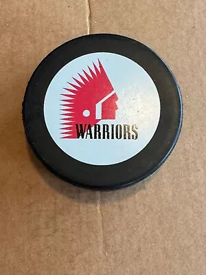 Vintage MOOSE JAW WARRIORS Hockey WHL Puck; Minor League; In Glas Co; 1993-94 • $10.99