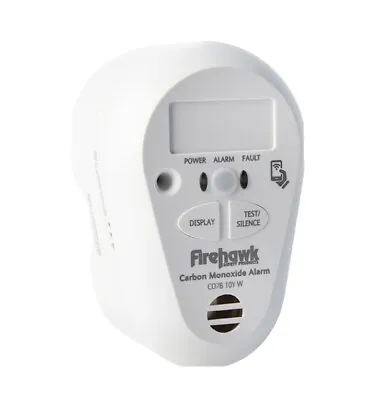  Firehawk CO7B-10Y Carbon Monoxide Alarm Detector With 10 Year Battery • £16.99