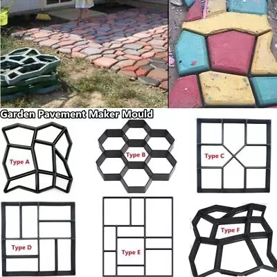 1PC Garden Paving Mould DIY Path Maker Concrete Mould Brick Pavement Cement Mold • $21.53