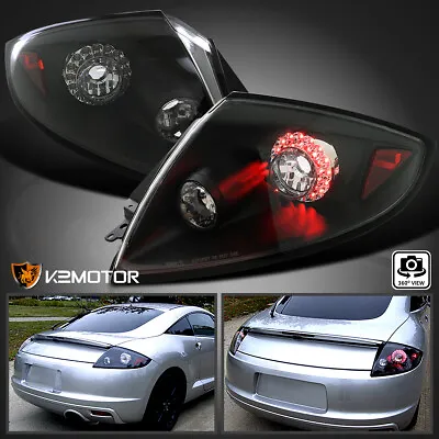 Black Fits 2006-2011 Mitsubishi Eclipse LED Tail Lights Brake Lamps Replacement • $158.38