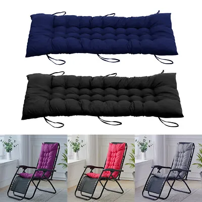  2/3 Seater Garden Bench Patio Pad Seat Pads Chair Cotton Cushion Swing Outdoor • £10.95