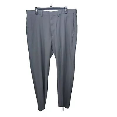 Haggar Mens Size 38x32 Gray Solid Dress Pants • $13.99