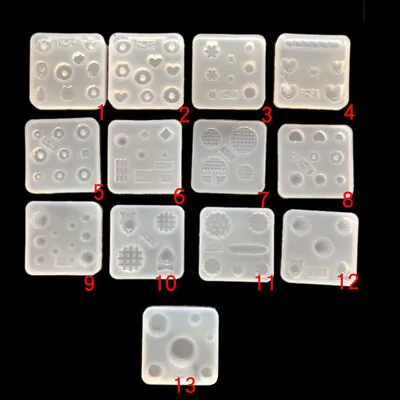 5PC Dollhouse Miniature 1:12 DIY Bread Biscuit Cake Dessert Waffle Silicone Mold • $9.99