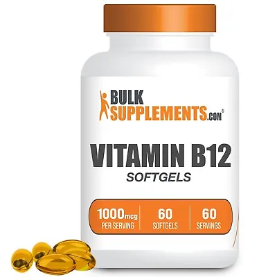 BulkSupplements Vitamin B12 Softgels - 1000 Mcg Per Serving - Boosts Energy • $13.96