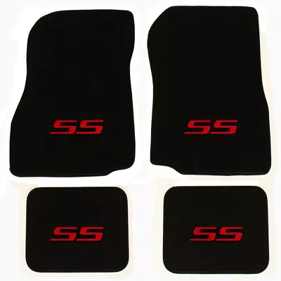 NEW! 1982-2007 Chevy Monte Carlo Floor Mats Carpet Embroidered SS Logo Red All 4 • $154.47