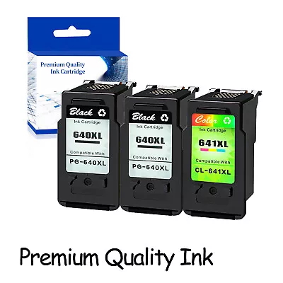 2PK PG-640XL 1PK CL-641XL Black Colour Ink Cartridge Fit For Canon PIXMA MG3160 • $101.07