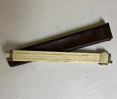 Vintage Keuffel & Esser K&E Slide Rule With Original Case Made In USA • $19.90