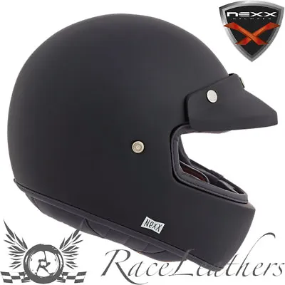 £229.99 • Buy Nexx Xg100 Purist Black Retro Motorcycle Helmet + Clip On Goggle Face Shield