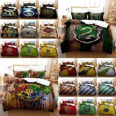 $45.99 • Buy Harry Potter Doona Duvet Cover Bedding Set AU Single Double Queen, Big Carpet