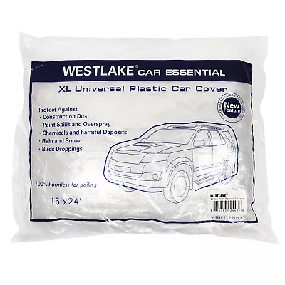 20 PCS XL Large SUV Mini Van Full Size Car Cover Water Dust Dirt Proof Clear PE • $151.95