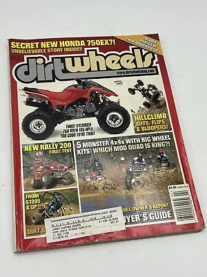 Vintage Dirt Wheels Magazine ATV April 2002 GUC • $25