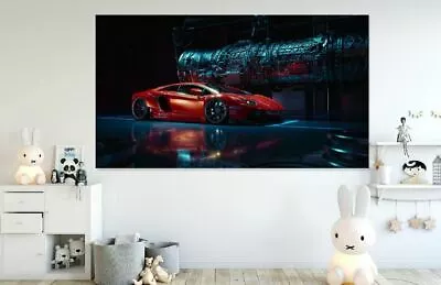 BEAUTIFUL Lamborghini-aventador- Print Home Decor Wall Art Choose Your Size • $14.90