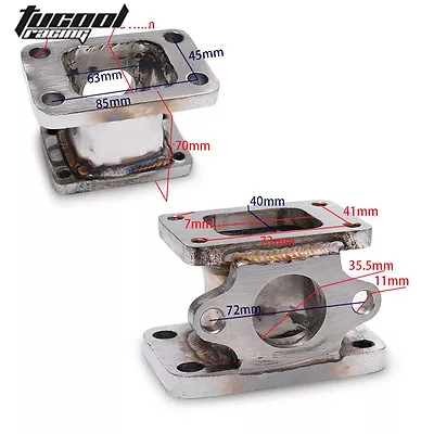 T25 T2 To T3 Exhaust Adapter Flange & 38mm Wastegate Manifold External Flange • $56.99