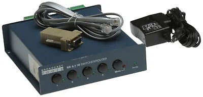 Broadcast Tools SS4.1 III Balanced Audio Automation Switcher RS-232 Serial  • $251.60