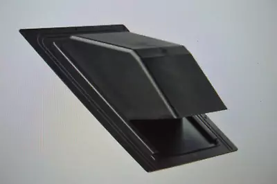 Lambro Industries 359 10  Black Plastic Roof Cap Vent With Damper Collar NEW • $63.70