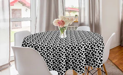 Cow Print Round Tablecloth Cow Skin With Spots • £27.99