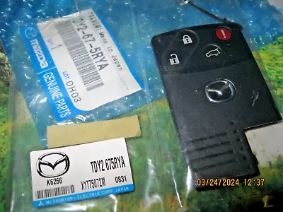 Key + OEM 07-09 MAZDA CX-7 CX-9 Smart Card Remote TDY1675RYA  BGBX1T458SKE11A01 • $169.95