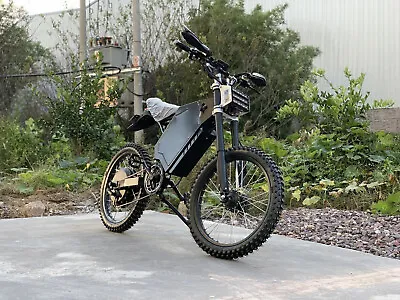 3000W Stealth Bomber 20  Mountain Electric Bike BLK To 30MPH+ Fast Pedal Assist • $3399