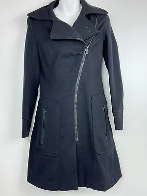 Vintage Miss Sixty Jacket Military Trench Coat Made In Italy Women Black Size XS • $71.97