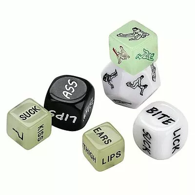 6Pcs Adult Sex Dice Love Dices For Adults Couples ForePlay Erotic Sex Dice Games • £5.99