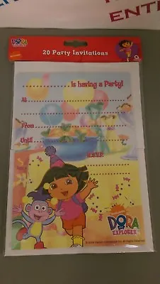 £1.89 • Buy Pack 20 Dora The Explorer Party Invitations Inc. Envelopes Birthday/Any Occasion