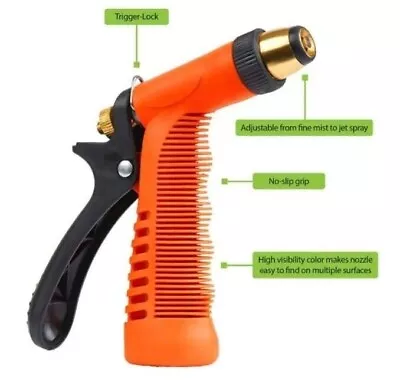 Melner Hi-Visibility Adjustable Garden Hose Nozzle Sprayer • $3.75