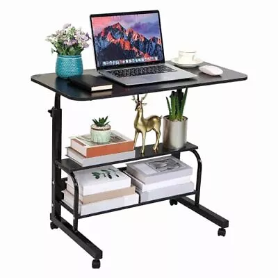 Home Office Study Desk Corner Desk For Small Space Rolling Desk Mobile Comput... • $66.11